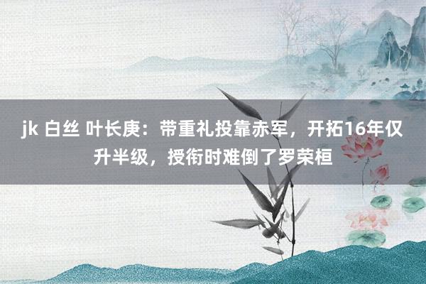 jk 白丝 叶长庚：带重礼投靠赤军，开拓16年仅升半级，授衔时难倒了罗荣桓