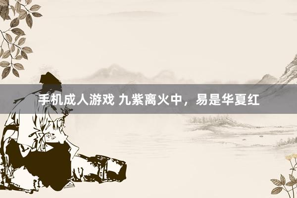手机成人游戏 九紫离火中，易是华夏红